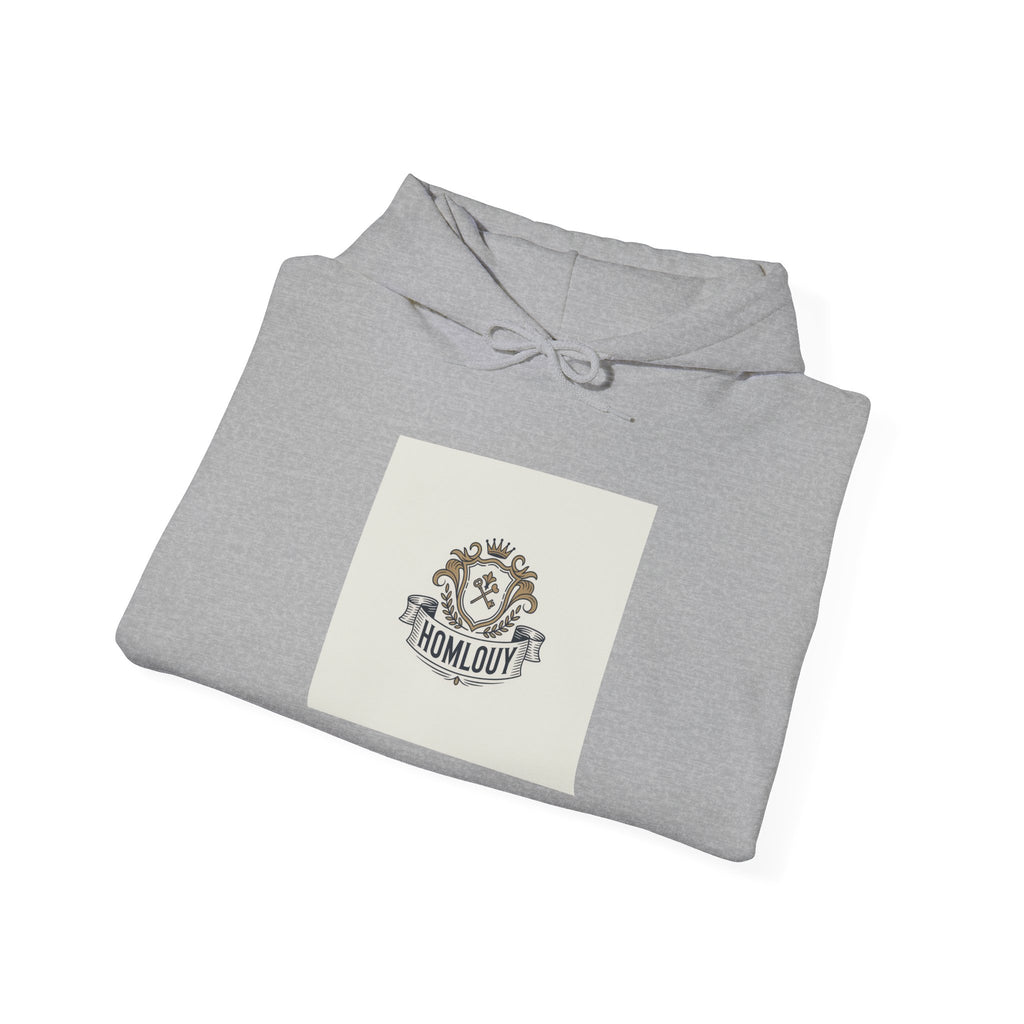 Hometown Crest Hoodie — Vintage Collegiate Emblem Sweatshirt