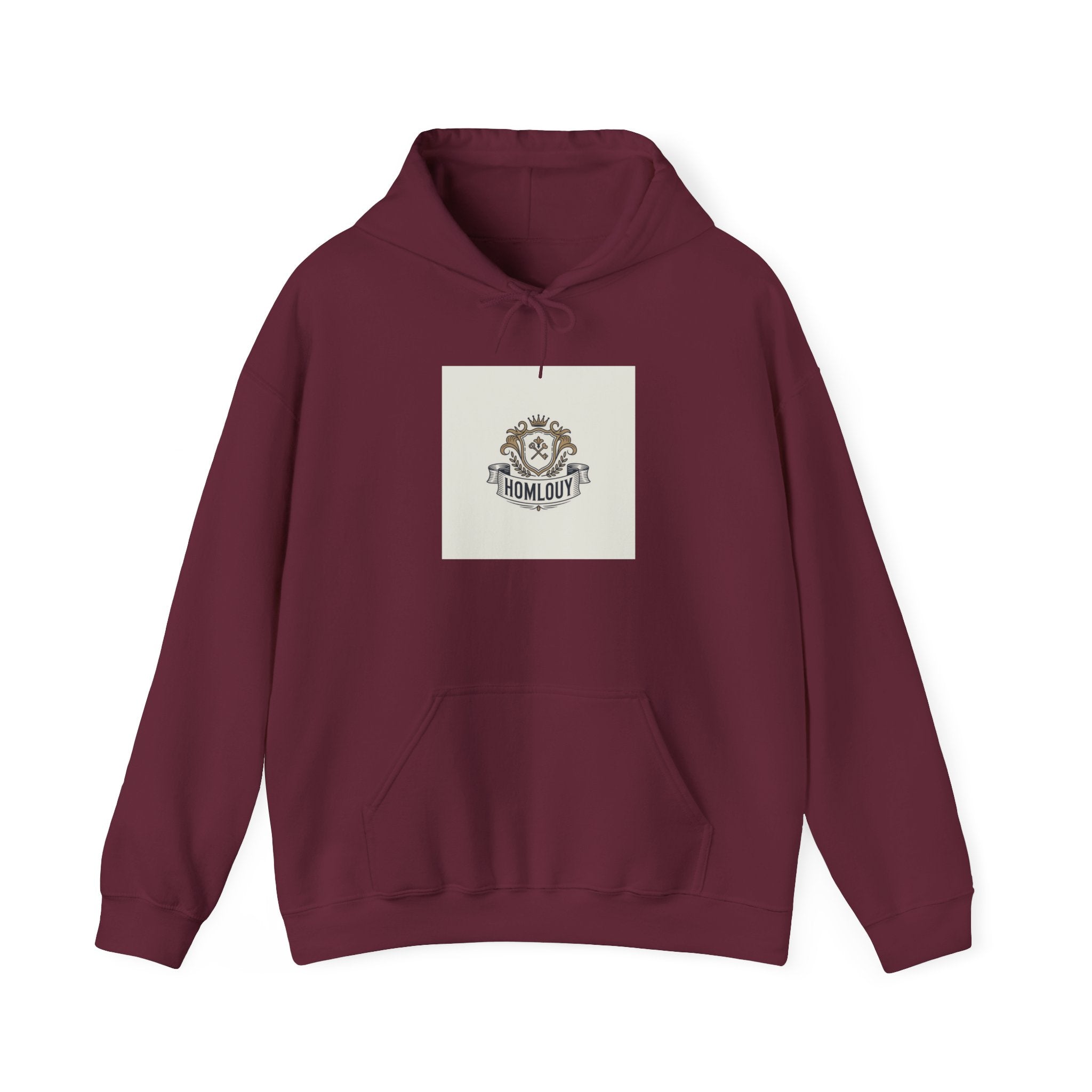 Hometown Crest Hoodie — Vintage Collegiate Emblem Sweatshirt