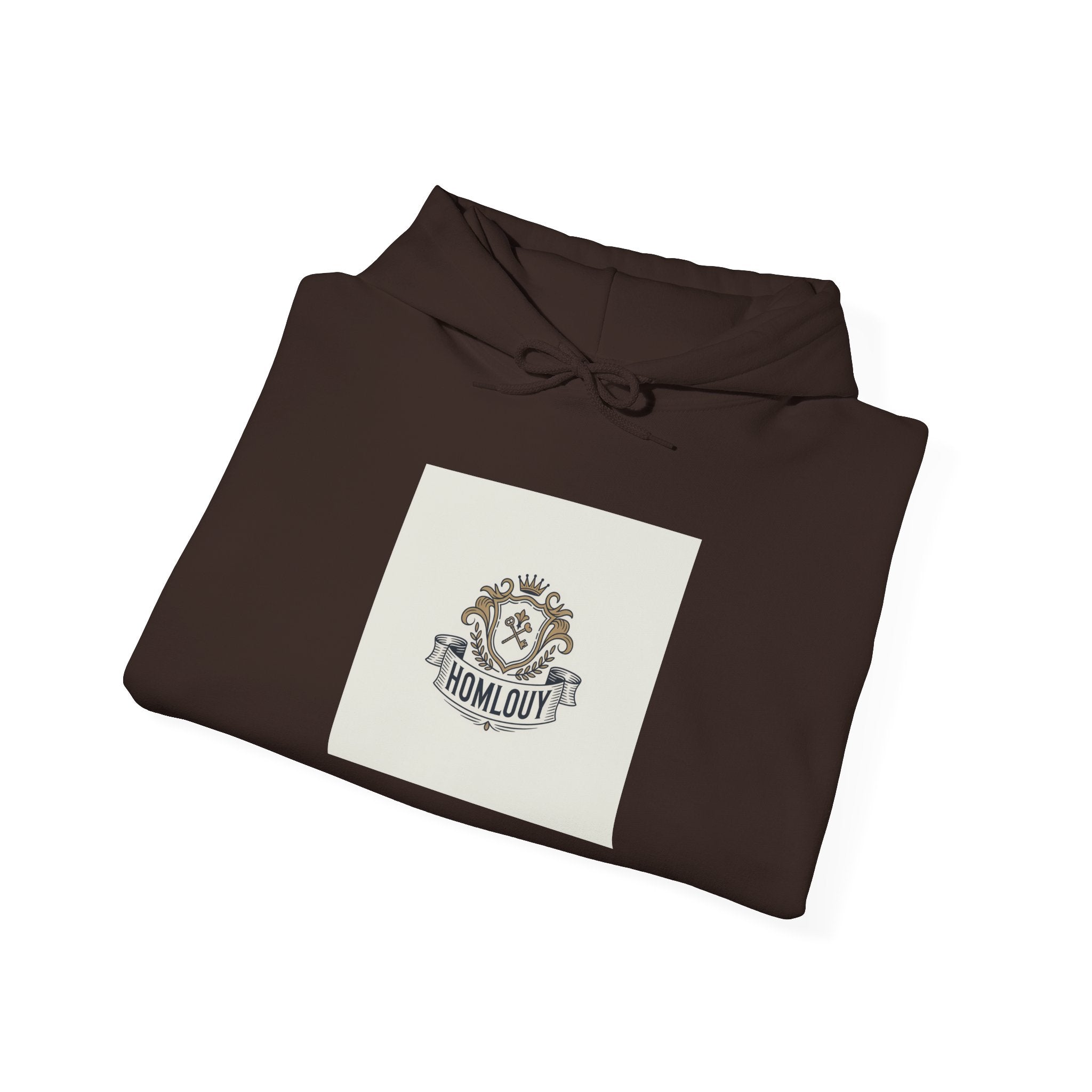Hometown Crest Hoodie — Vintage Collegiate Emblem Sweatshirt