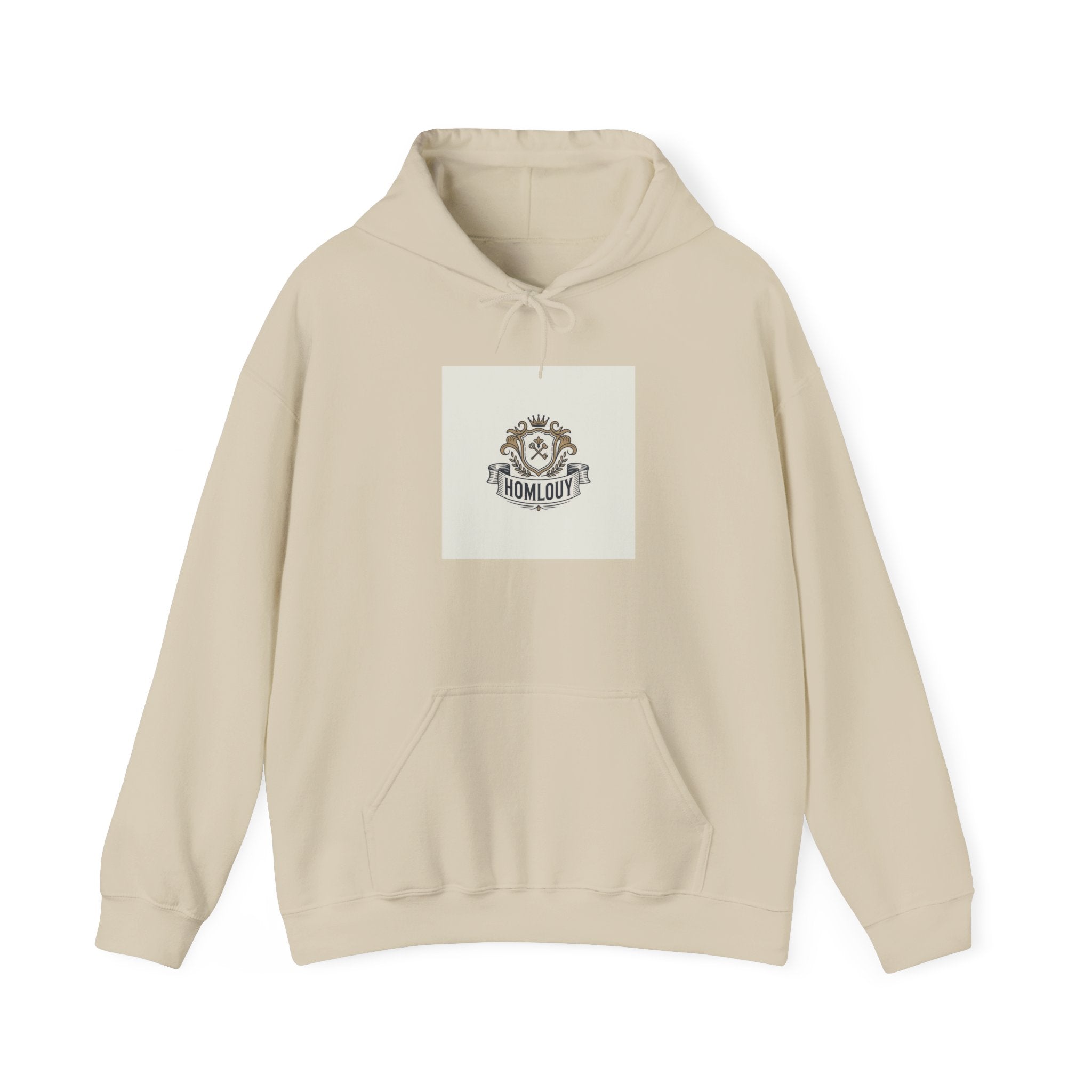 Hometown Crest Hoodie — Vintage Collegiate Emblem Sweatshirt
