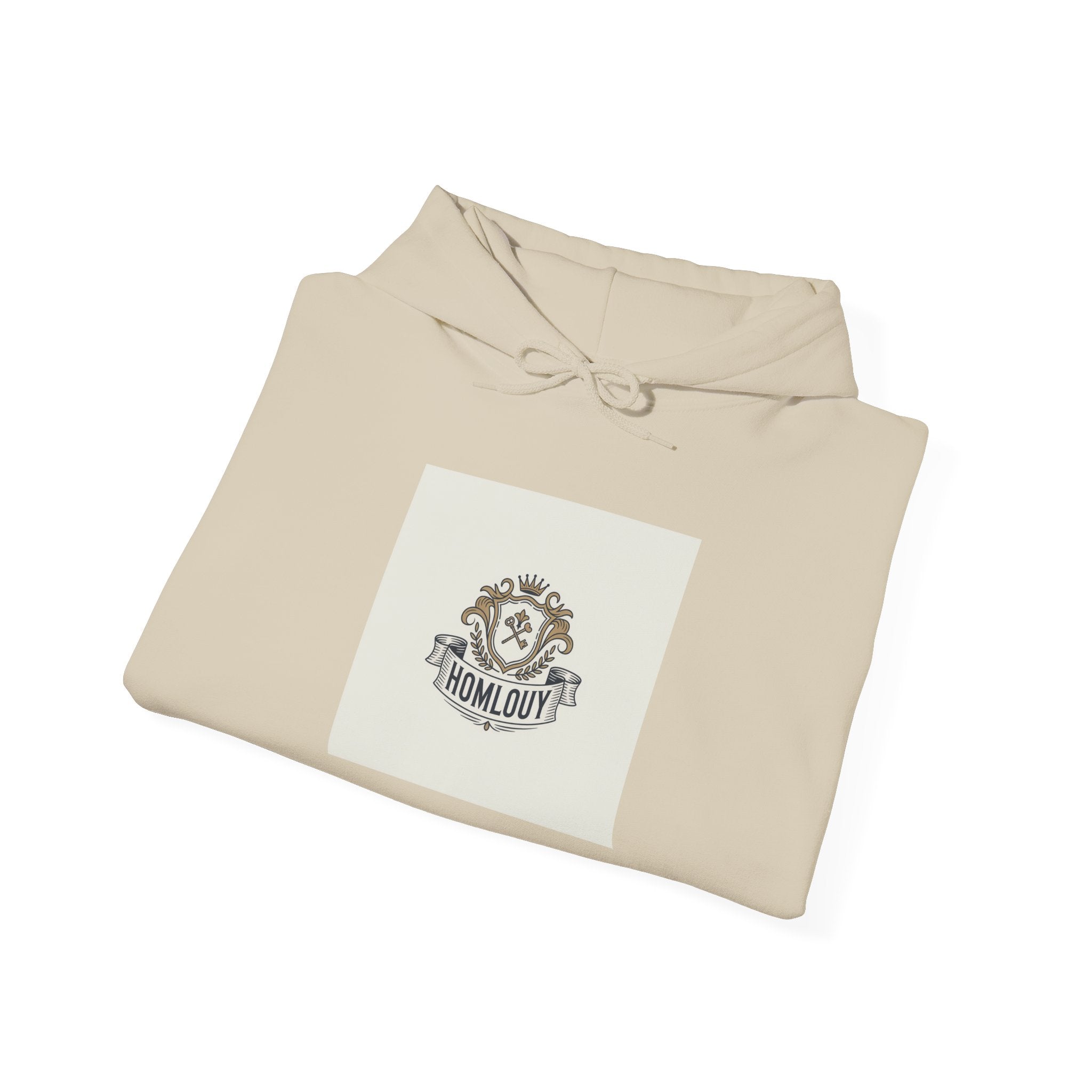 Hometown Crest Hoodie — Vintage Collegiate Emblem Sweatshirt
