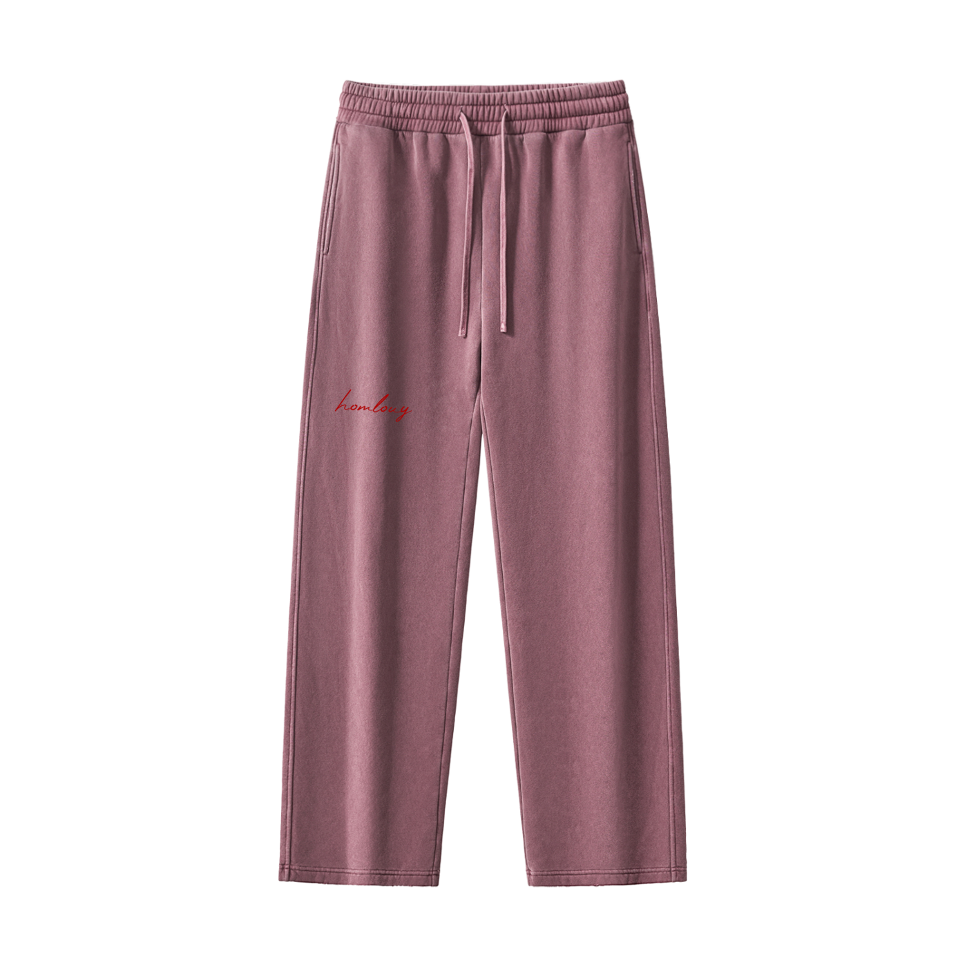 Frayed Enzyme Washed Fleece Sweatpants