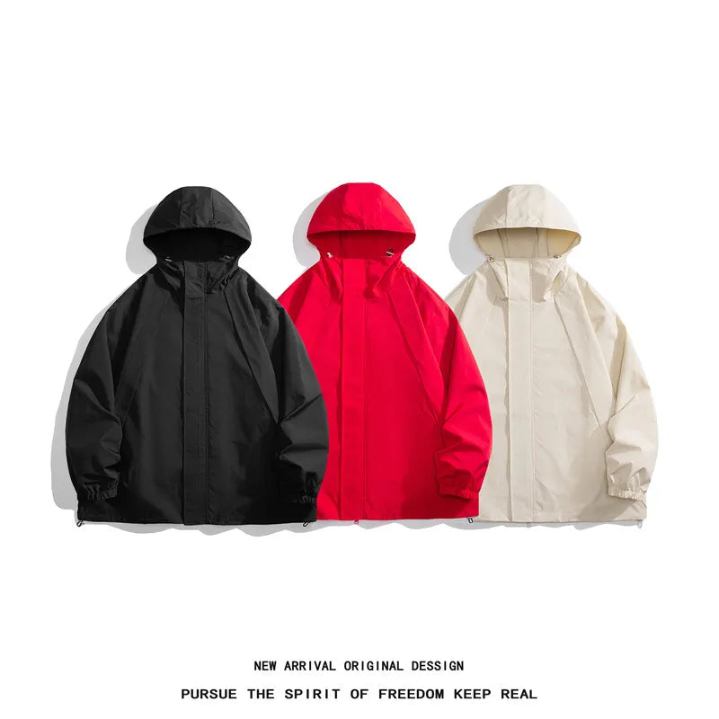 Men'S Jacket Fashion Spring Autum Casual Streetwear Hoodie Jacket Harajuku Mens Jacket Pullover Mens Windbreaker Coat 5XL 6XL